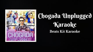 Chogada Unplugged Karaoke  Lyrics  Darshan Raval  Loveratri [upl. by Austina123]