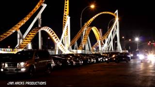 Thunderbolt Roller Coaster Coney Island  Night Time [upl. by Hallam]