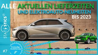 STAT ESTICS 7  ElektroautoNeuheiten bis 2023 und aktuelle Lieferzeiten aller Elektroautos [upl. by Ynned298]