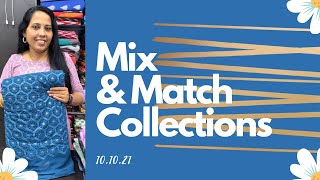 Mix amp Match Collections  From 100  Georgette  Organza  Cotton  10 OCT 21 [upl. by Ykcul]