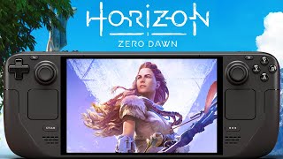 Horizon Zero Dawn Steam Deck  FSR 10  SteamOS 36 [upl. by Euqinomahs]