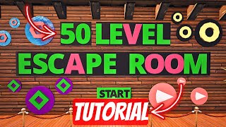 Fortnite 50 Level Escape Room   ALL LEVELS  685279664955 [upl. by Kalb]