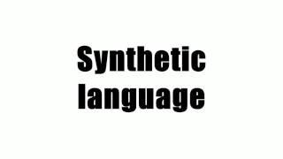 Synthetic language [upl. by Norat]