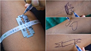 AS  King A  Mother and S blade temporary tattoo designs  how to make [upl. by Trocki]