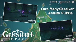 Cara Menyelesaikan Puzzle Araumi  Genshin Impact [upl. by Niveb]