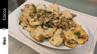 SCALOPPINE di Pollo ai FUNGHI Champignon [upl. by Enisamoht]