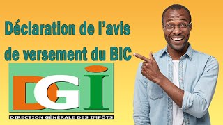 Déclaration de lavis de versement BIC [upl. by Adnicaj]