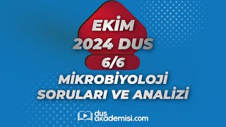 DUS MİKROBİYOLOJİ 2024 EKİM SORULARI VE REFERANSLARI  DR FEYYAZ AKAY [upl. by Smart346]