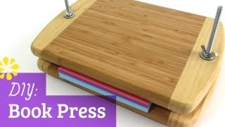 How to Make a Book Press  Sea Lemon [upl. by Eeniffar]