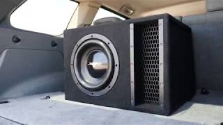 Skar Audio EVL1X10D2 Single 10inch Loaded Subwoofer Enclosure Demo [upl. by Ynahpets]