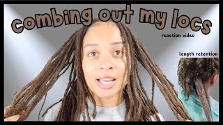 Shocking Dreadlock Transformation 😱 Reacting to COMBING OUT My Dreads [upl. by Lorianne285]