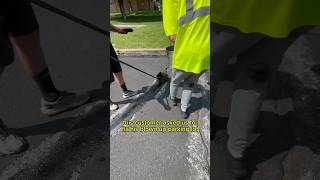 Customer had a BLOWN UP Parking Lot💣😱 satisfying asphalt cracksealing [upl. by Dudley]