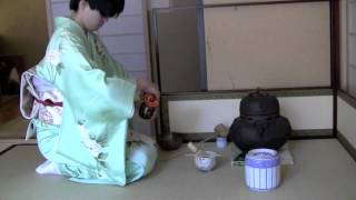 Japanese Tea Ceremony NYCFuroTemae1 [upl. by Ahsas]