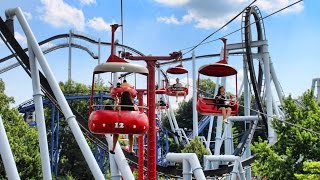 Hersheypark Skyview POV HD OnRide Aerial Coaster Tour Hollow Great Bear GoPro Video [upl. by Alarice]