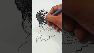 😱shiv ji drawing with pen  lord shiv easy drawing ideas viral art shiv shorts god drawing [upl. by Cory]