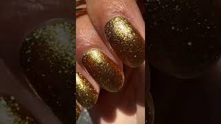 Extra gold  Golden glitter nails for Christmas [upl. by Lexerd]