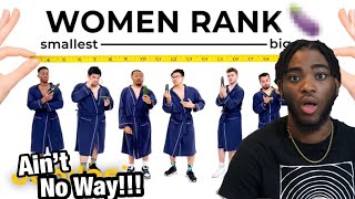 Women Rank Men By Size Jubilee Video  REACTION [upl. by Melloney]