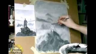 Caspar David Friedrich  draw like the old masters part 1 of 8 [upl. by Cynth]