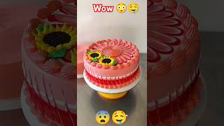 Sunflower cake making🌻🤤🥰 shorts youtubeshorts viralvideo trending shortsfeed cakedecorating [upl. by Watanabe]