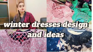 winter dresses designing  stylish and trendy dresses design details video Hinach240 [upl. by Acinaj162]