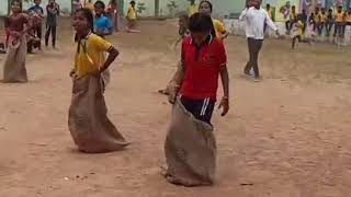 jute Sack bag race at SRK High School kotilingi Chikiti [upl. by Schweitzer371]