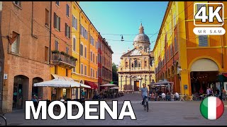 Modena Italy 🇮🇹 walking tour 4K  A charming town in the EmiliaRomagna region [upl. by Abihsat]