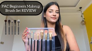 New Launched PAC Beginner Makeup Brush Set REVIEW  PAC Brushes Review  RIMI D ❤️ [upl. by Linis160]