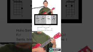 Santa Bring My Baby Back to Me  Elvis Ukulele Mini Play Along ukuleleukelelebeginner [upl. by Siegler]