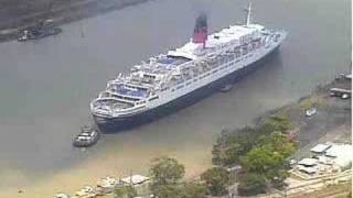 QE2 Panama Canal Final Transit [upl. by Delbert585]