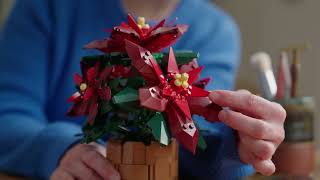 LEGO Icons 10370 Poinsettia from LEGO Botanical Collection [upl. by Lanita]