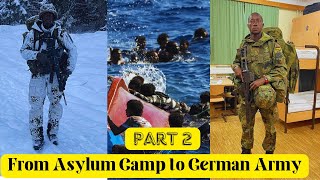 From horrible experiences in the Mediterranean Sea to become first Gambian in the German Army [upl. by Naig]