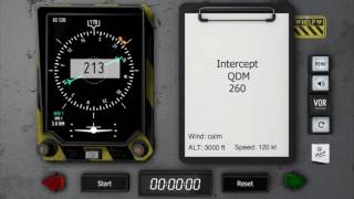 90°45° QDM Interception using VOR Tracker  Get a grip on VOR and NDB navigation [upl. by Nerha]