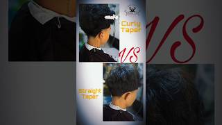 Curly Taper Vs Straight TaperWhich one you choose jadeflamebarbershop menhaircut menhairstyle [upl. by Labana66]