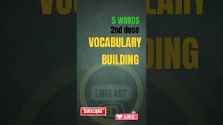 quotTop 5 Vocabulary Words for SSC PSCRRBIBPSUPSCWBCSTET Exams – Must Learnquot vocabulary [upl. by Smoot538]