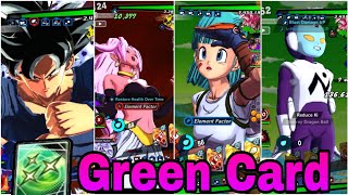 ALL RANKING LEGENDARY GREEN CARD ANIMATION DRAGON BALL LEGENDS [upl. by Charita]