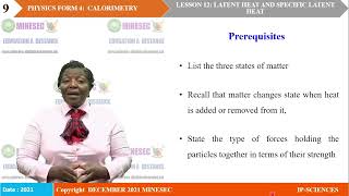 IPSC PHYSICS Form 4 Lesson 12 LATENT HEAT AND SPECIFIC LATENT HEAT [upl. by Munford]