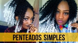 CROCHET BRAIDS  Penteados Simples [upl. by Standley]