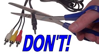 The maddening incompatibility of 35mm AV cables [upl. by Noseaj394]