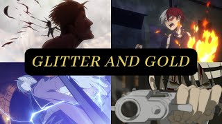 AnimeCartoon AMV  Glitter and Gold Thanks for 3k Subscribers [upl. by Ching]