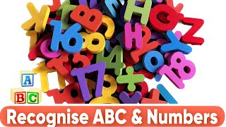 Recognise Abc Letters and Numbers Puzzle Activity  Preschool Educational Video For Toddler [upl. by Yeliah]