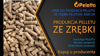 Linia do produkcji pelletu ze zrębki PELETON3000 ZR od Pelettopl [upl. by Akihc]