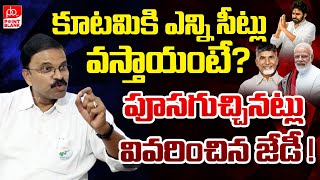 JD Lakshminarayana Reaction On TDP JSP BJP MLA Seats  కూటమికి ఎన్ని సీట్లు వస్తాయంటే  PB TV [upl. by Eednim194]