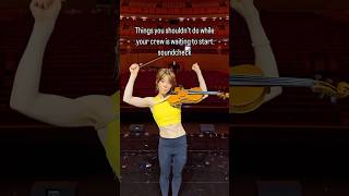 Lindsey Stirling  soundcheck amp crew violinist shorts [upl. by Perice]