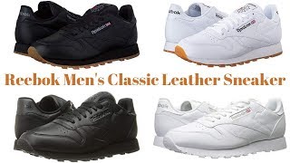 Reebok Mens Classic Leather Sneaker  Reebok Classic Leather  Fashion Review [upl. by Assirrec]