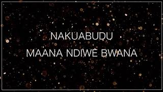 Nakuabudu Maana Ndiwe Bwana  quotSkiza 7396927quot sms to 811 [upl. by Naitsabas656]