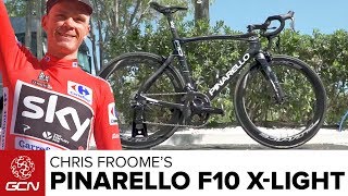 Chris Froomes Pinarello Dogma F10 XLight  La Vuelta A España 2017 [upl. by Acissj]