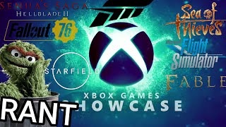 XBOX SHOWCASE 2023 RANT [upl. by Elok388]