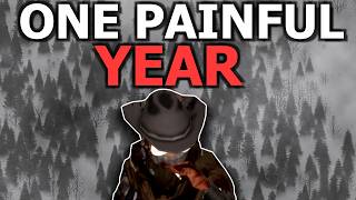 I Survived Project Zomboids Most INFAMOUS Challenge  1 Painful Year [upl. by Yoreel]