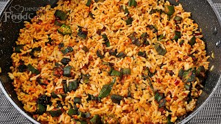 Vendakkai Sadam Ladys Finger Rice Bhindi Rice Lunchbox Recipe [upl. by Lahcsap502]