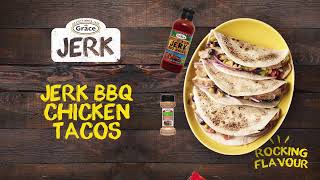 How to create mouthwatering Jerk BBQ Chicken Tacos using Grace products [upl. by Notyarb397]